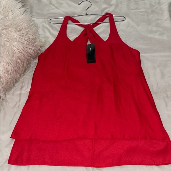 BCBG Edita Red Sleeveless Women's Top - Picture 7 of 7